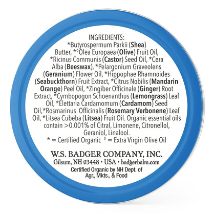 Badger natural nail care balm texture closeup