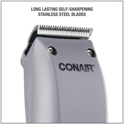 ConairMAN 10 piece basic haircut kit packaging displaying the authentic imported grooming kit items.