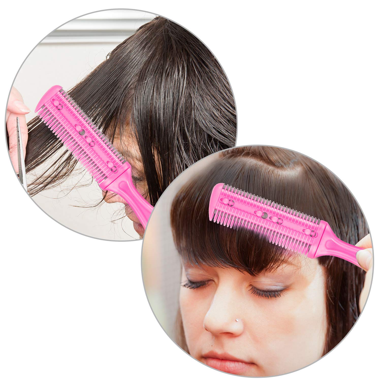 Maitys hair thinning comb showing the ergonomic handle design for salon styling.