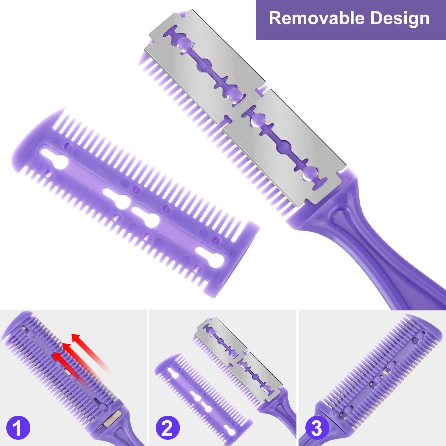 Package contents of the Maitys split ends trimmer styler set.