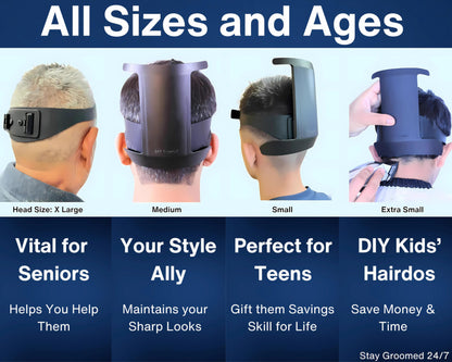 Detailed texture view of the durable black silicone material used in the DIY haircut templates.
