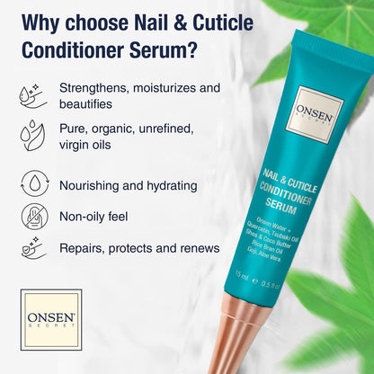 Close up of Onsen Secret nail care kit components