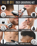 Ufree grooming kit with six interchangeable heads