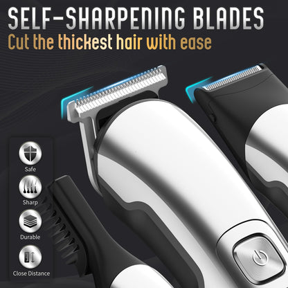 Six interchangeable heads for Ufree all in one clippers and body shaver