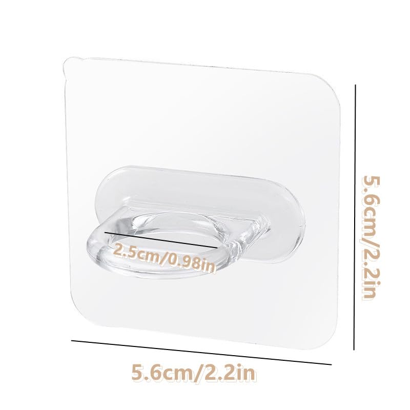 Throjin adhesive scissor storage mounts arranged in a neat row on a professional salon mirror