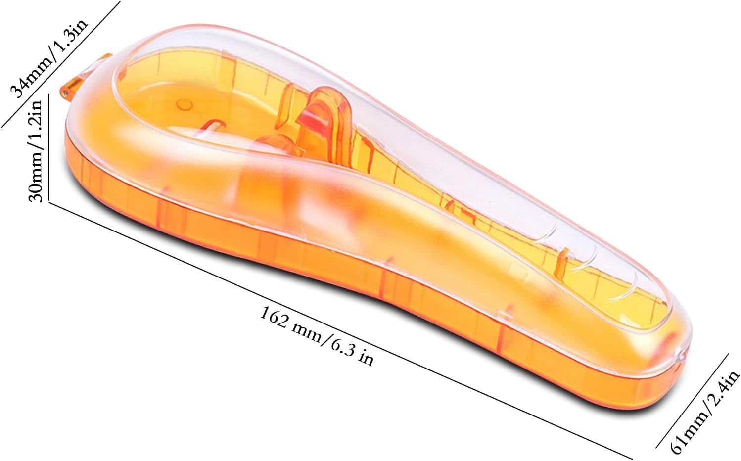 LinMei shaver storage box open view highlighting the inner compartment structure.
