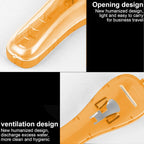 Snappsy 2 pack razor travel case set in orange