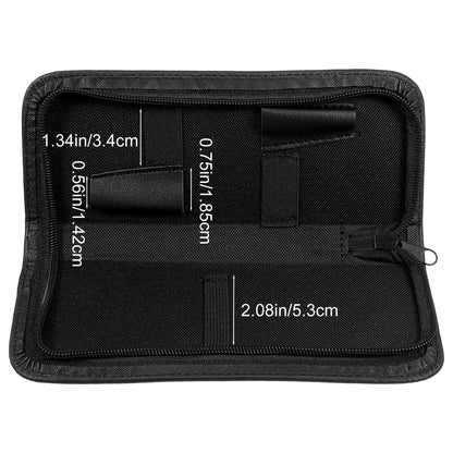 Classicseali PU leather barber pouch with scissors and combs stored securely