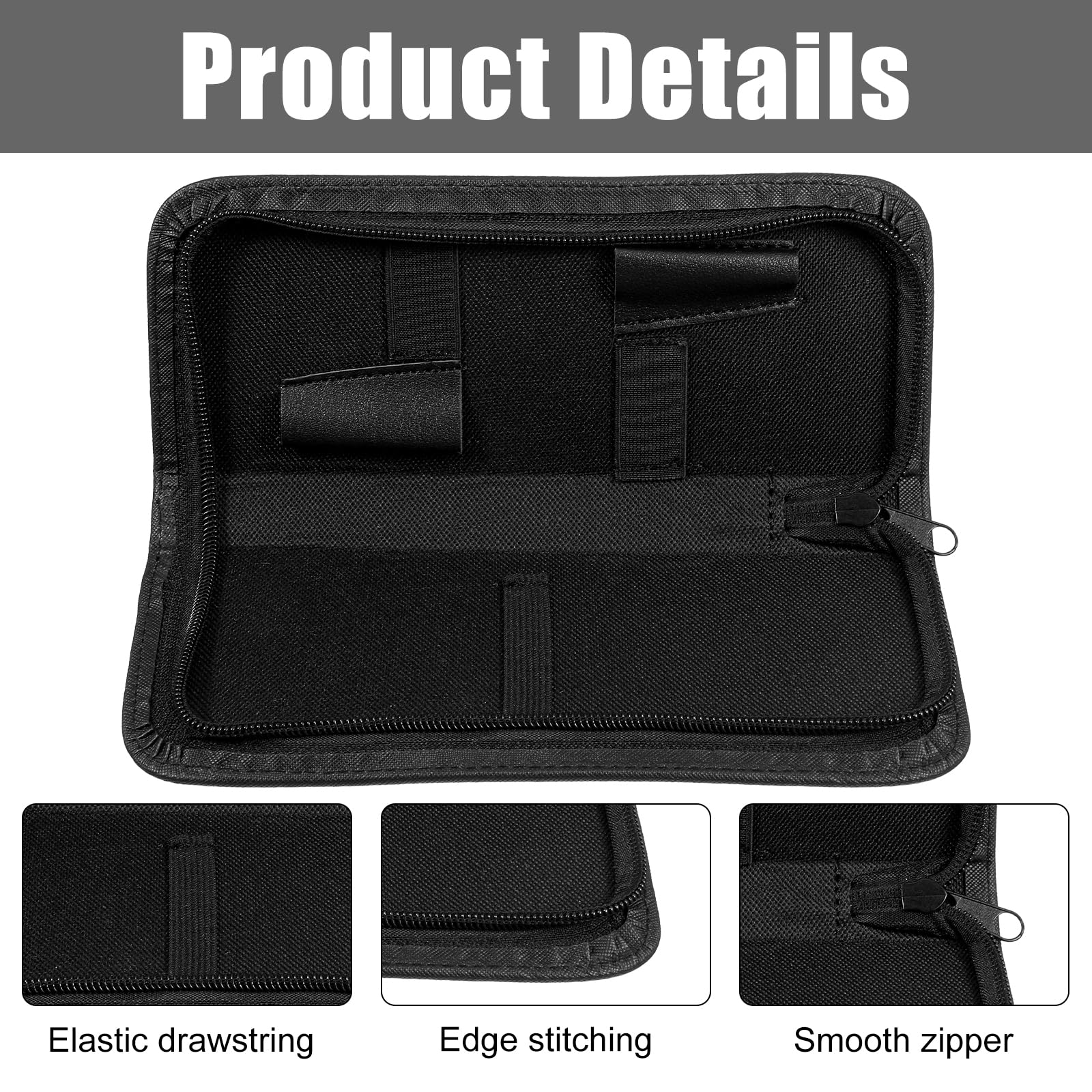Classicseali professional salon organizer bag detailing the secure zipper closure