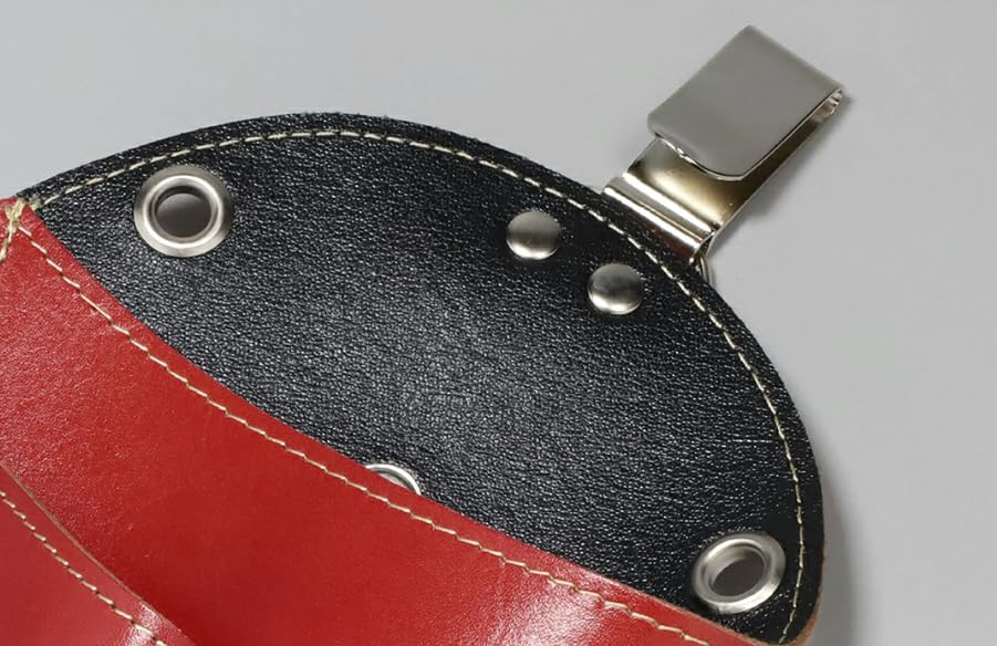 Kyoto Hana Akari premium leather tool holster displaying back side suspension loop