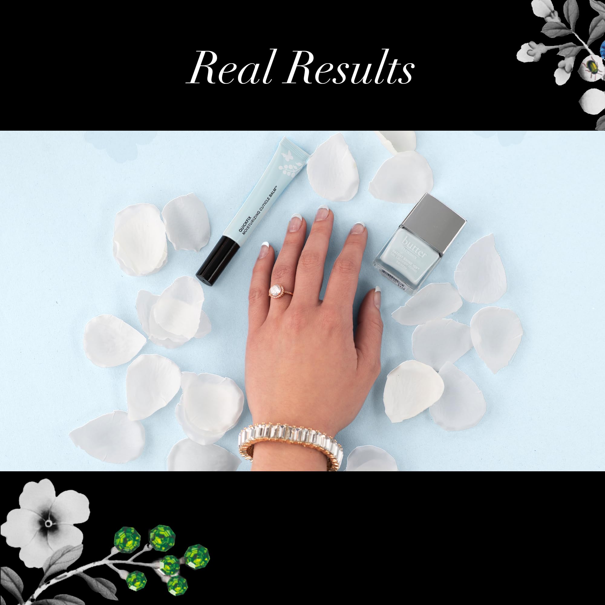 Applying Butter London cuticle balm on nail bed