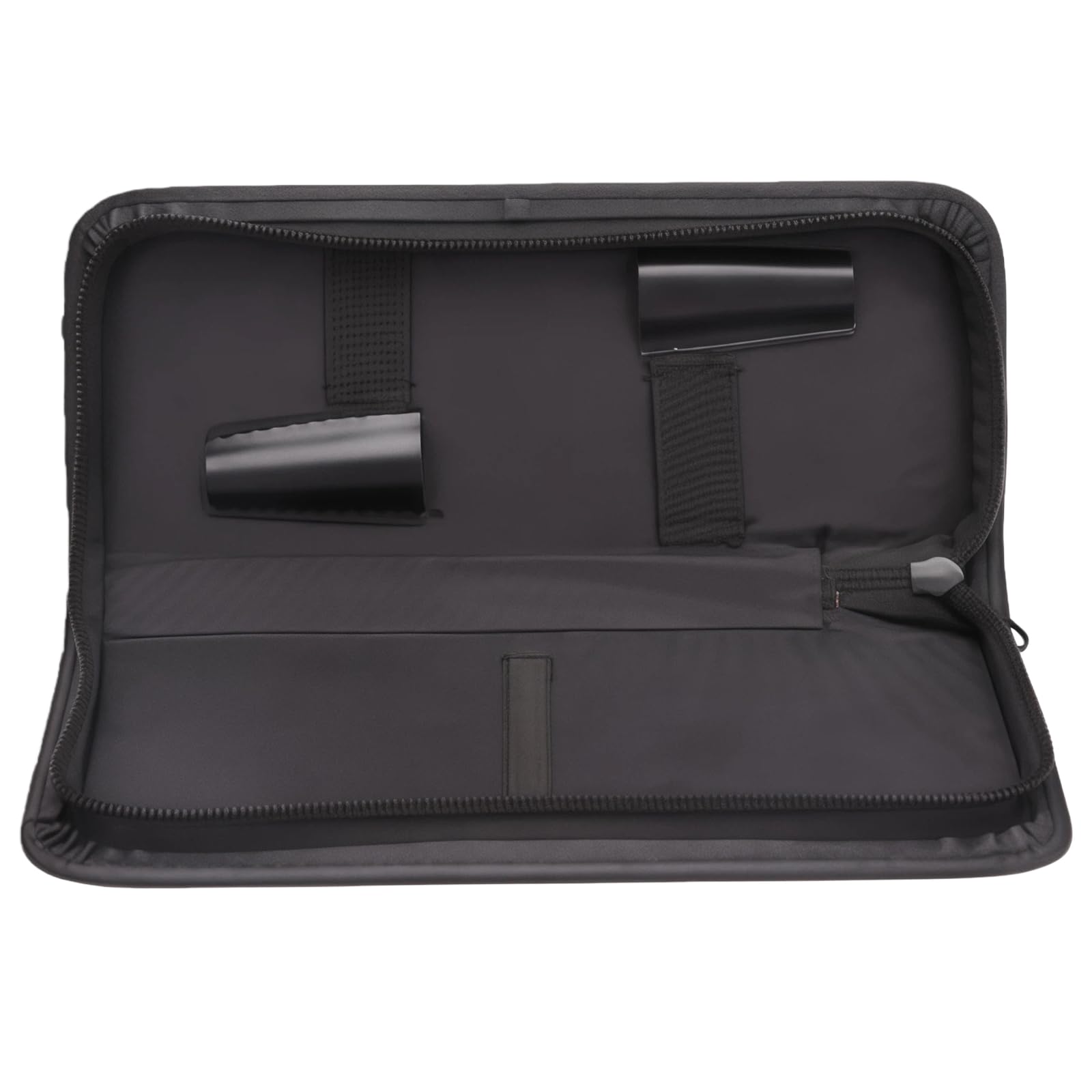 Elandy cosmetic and hair tool organizer packed inside a travel luggage setup.