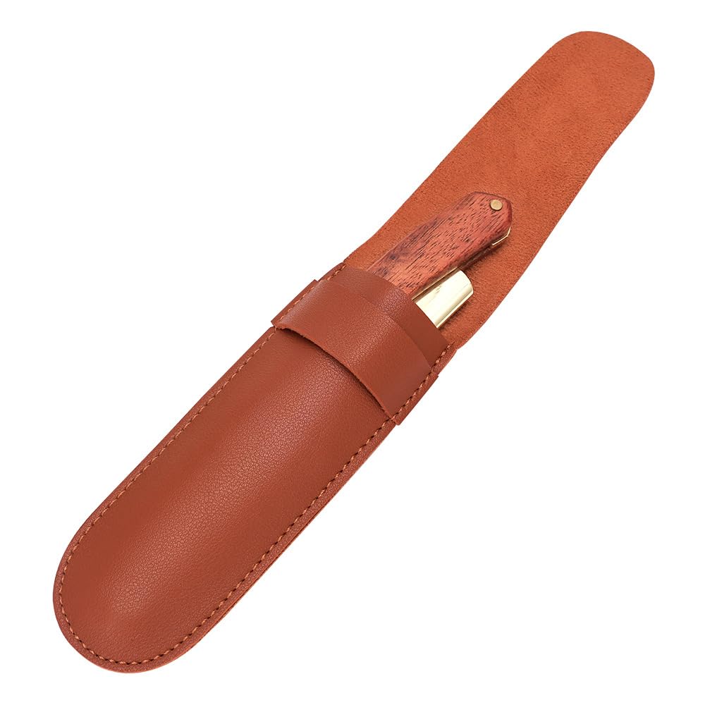 TorSor classic barber razor carrying sleeve showing durable stitched edges