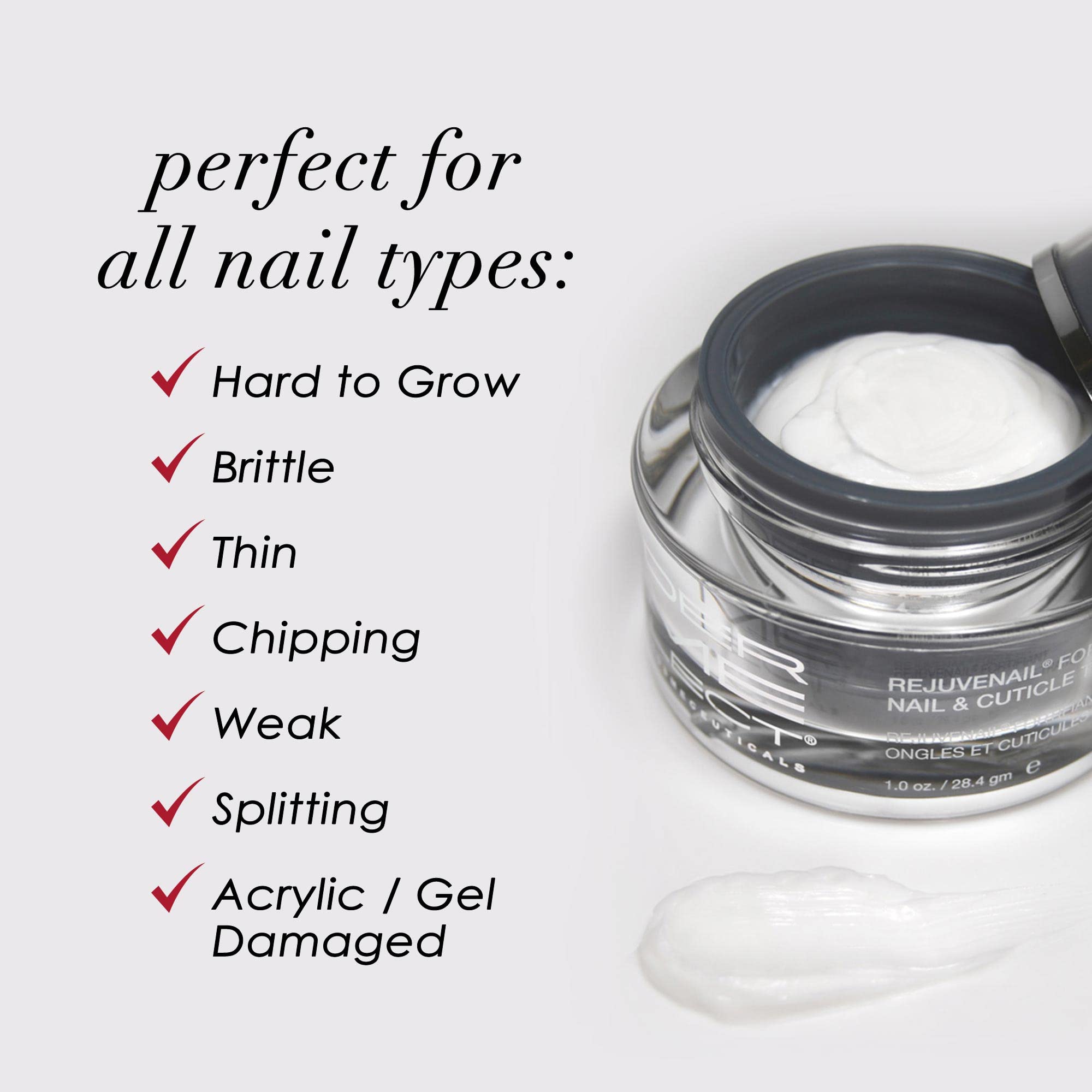 Dermelect Rejuvenail applied to cuticles for repair