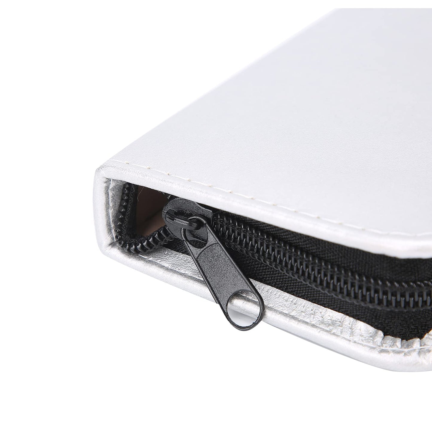 Betued premium PU leather salon holster showing hair clips attached to the outer layer