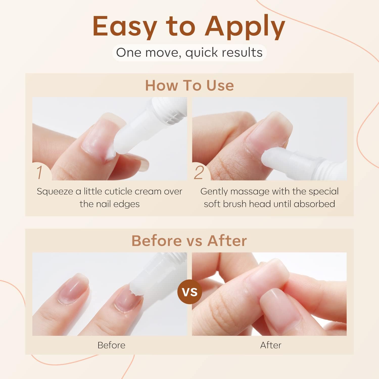 Close up of Modelones cuticle repair cream texture