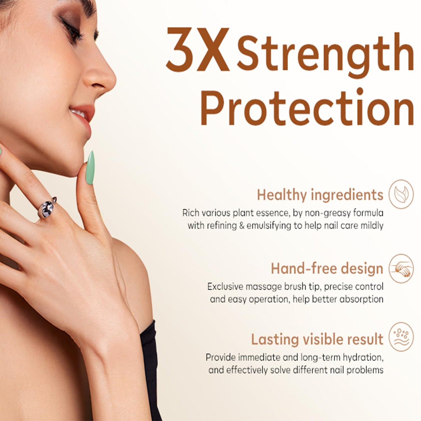 Modelones Cuticle Cream packaging for dry damaged nails
