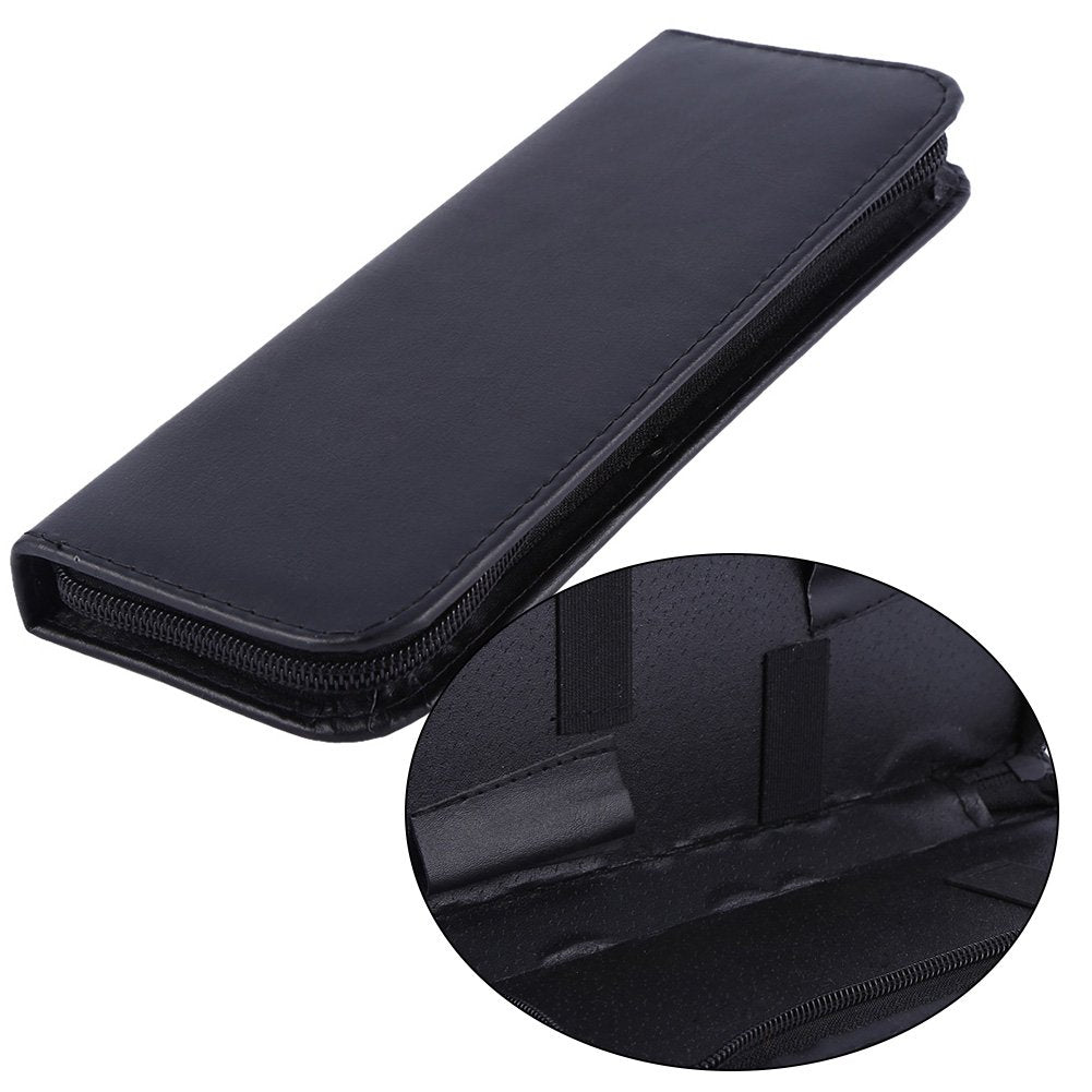 Anggrek black leather hairdressing pouch lifestyle shot