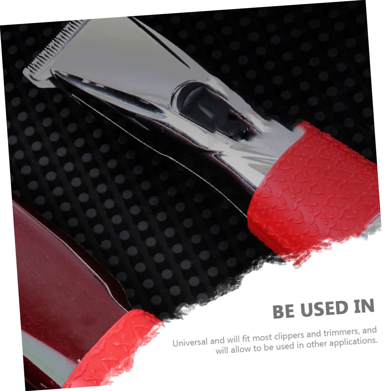 Flexible DECOMELODY silicone push shear protective sleeves showing elasticity and universal fit design.