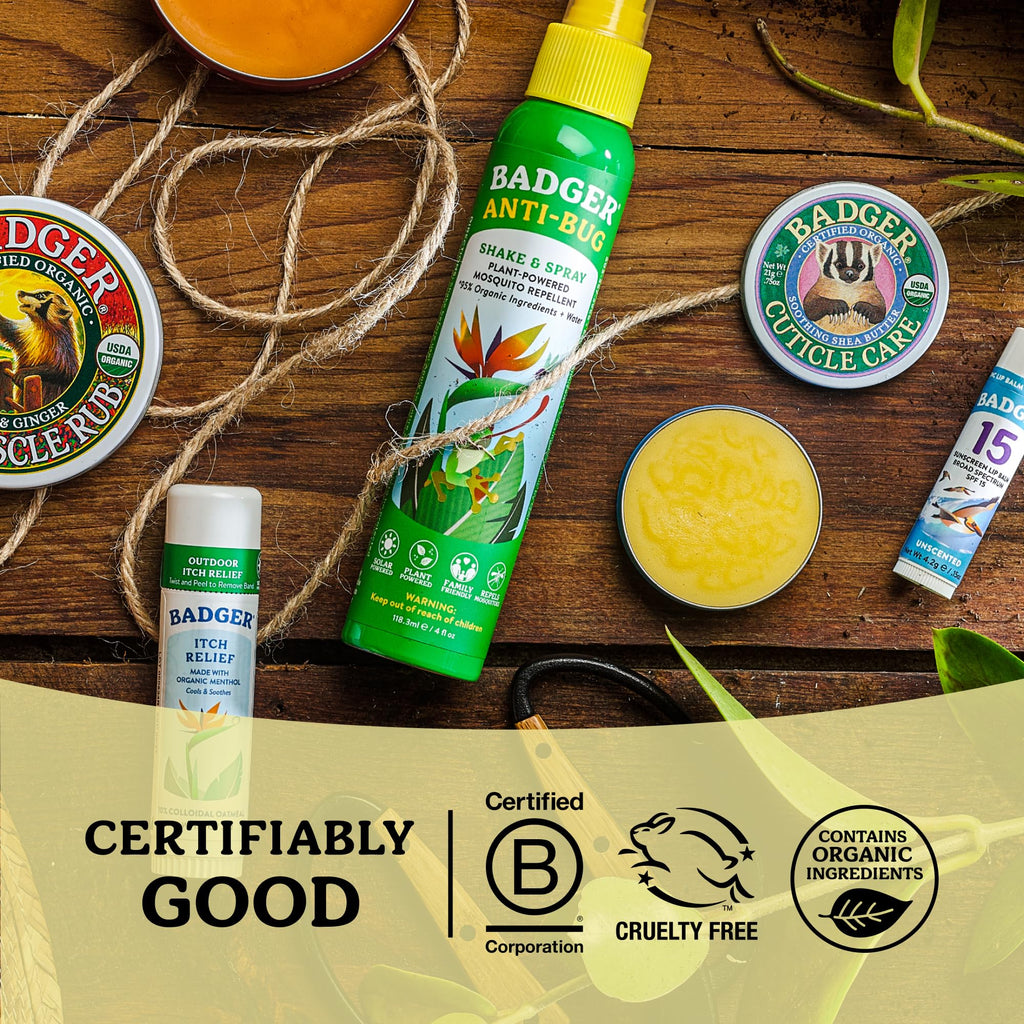 Authentic USA imported Badger cuticle balm lifestyle shot