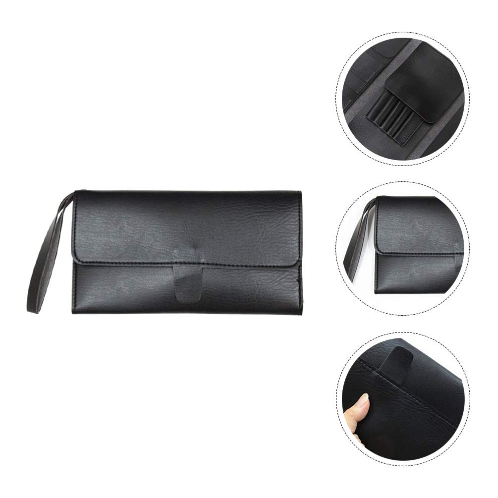 Uonlytech compact rectangular salon scissor pouch side profile view