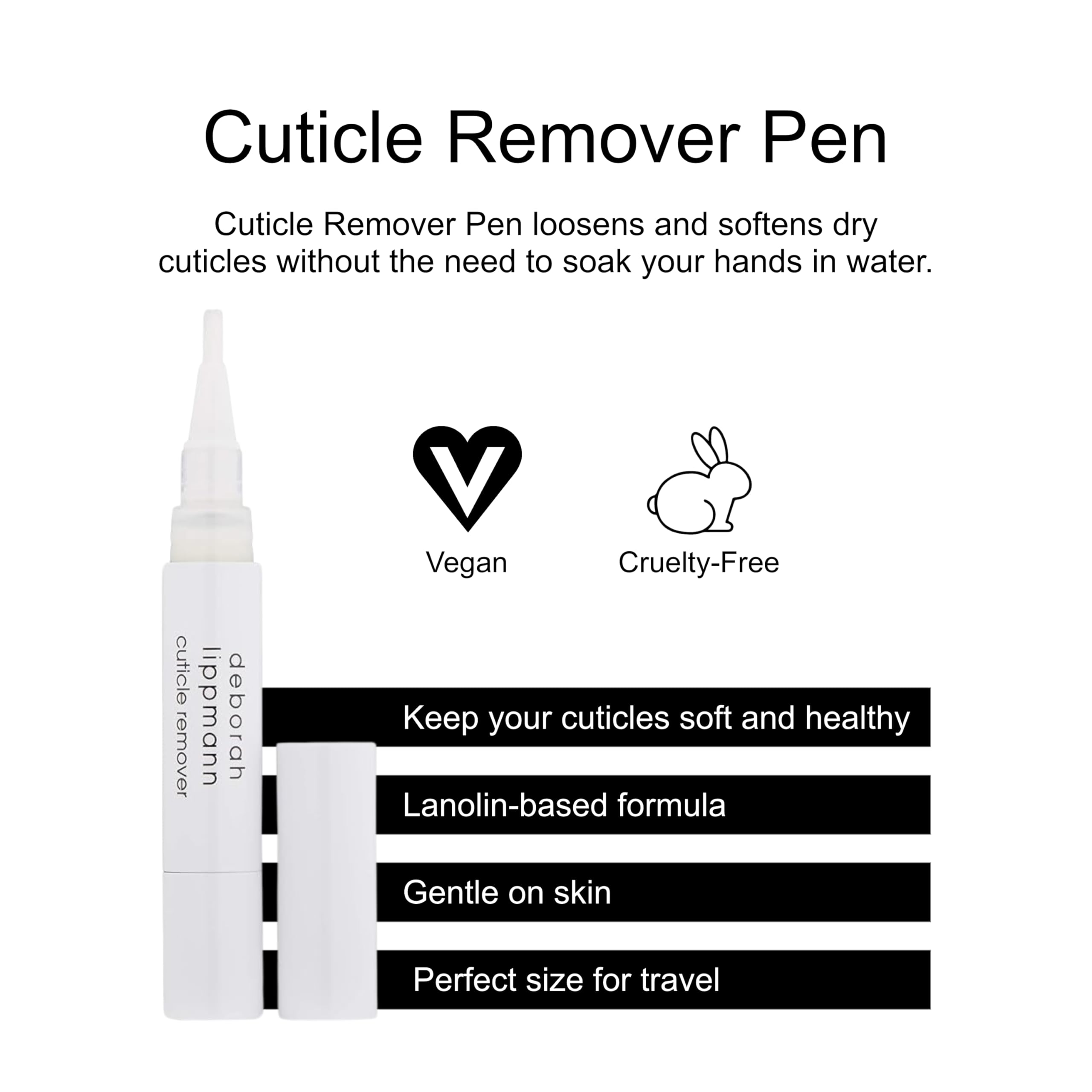 Close up of Deborah Lippmann cuticle softener pen tip