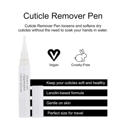 Close up of Deborah Lippmann cuticle softener pen tip
