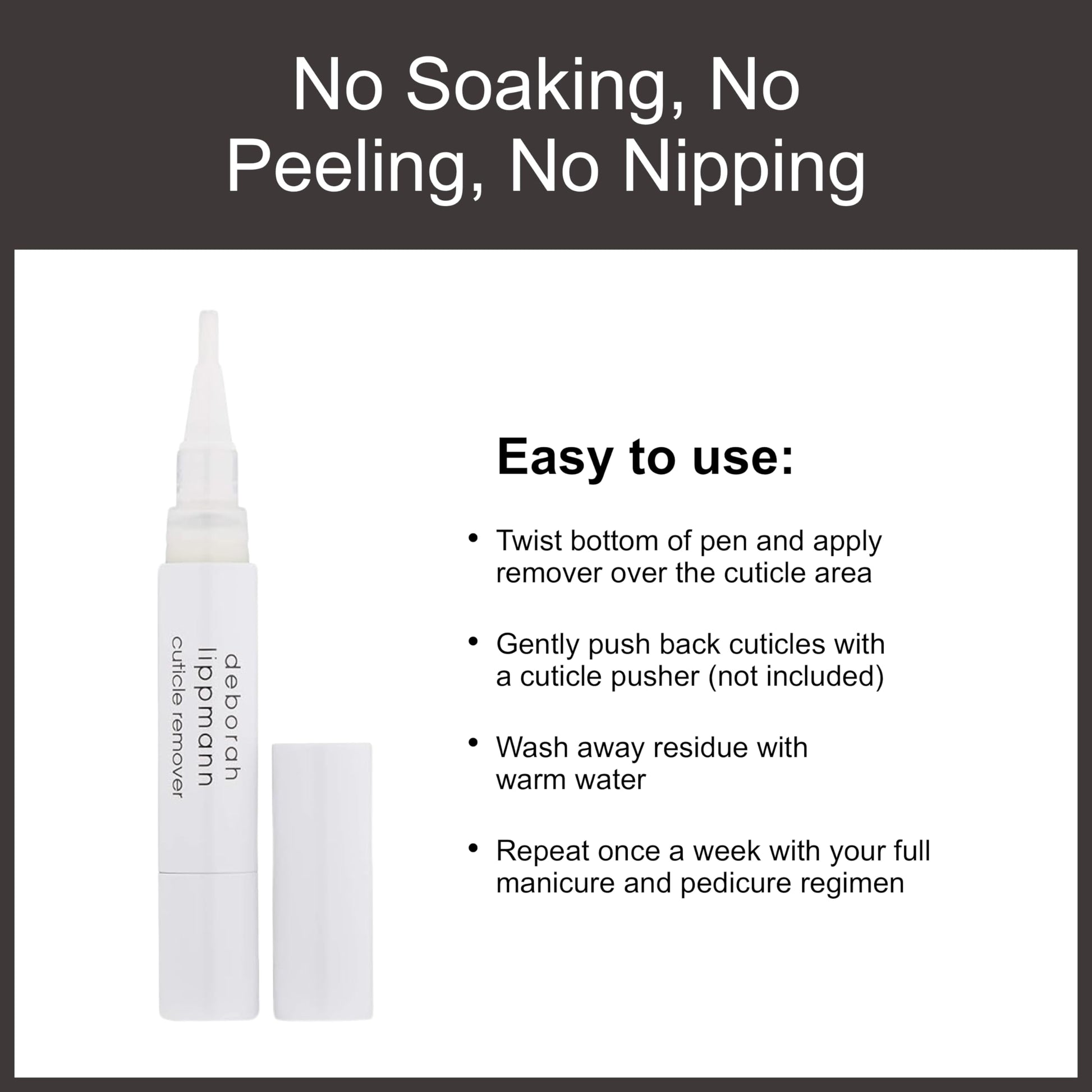 Authentic Deborah Lippmann nail care pen for waterless manicures