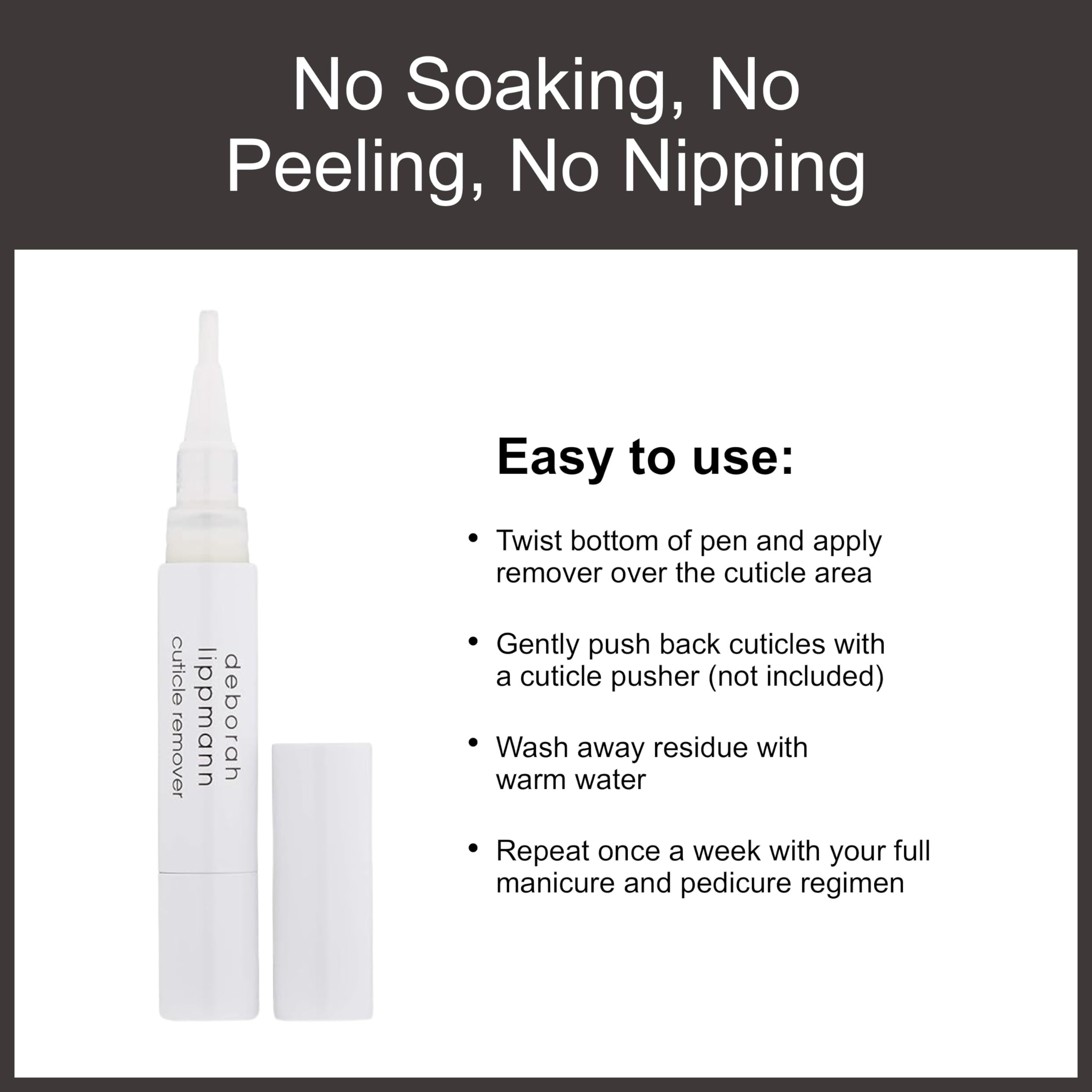 Authentic Deborah Lippmann nail care pen for waterless manicures