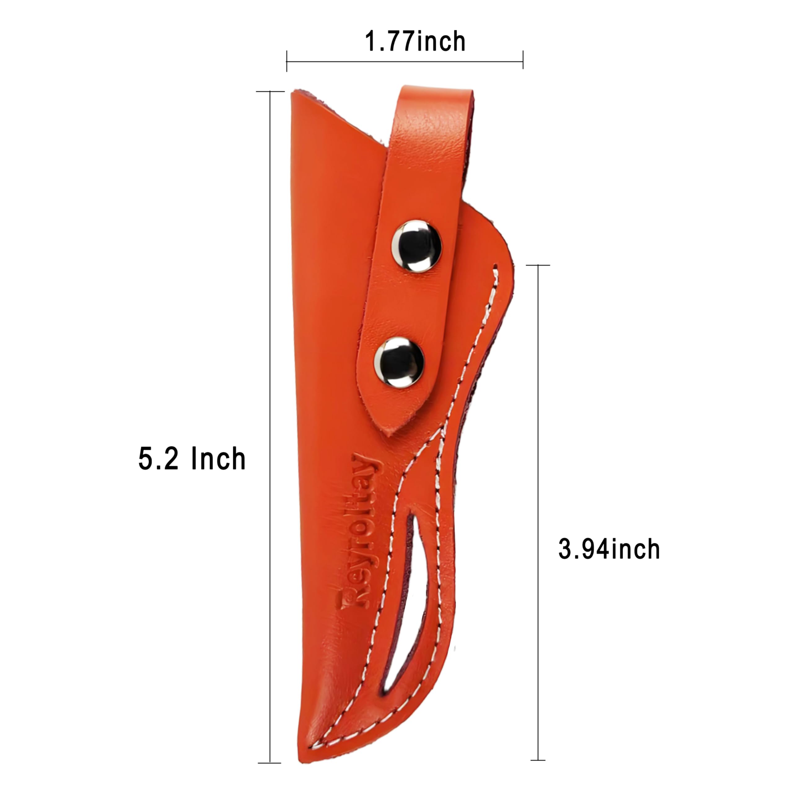 Reyroltay 7 inch hair cutting scissors pouch close up stitch detail