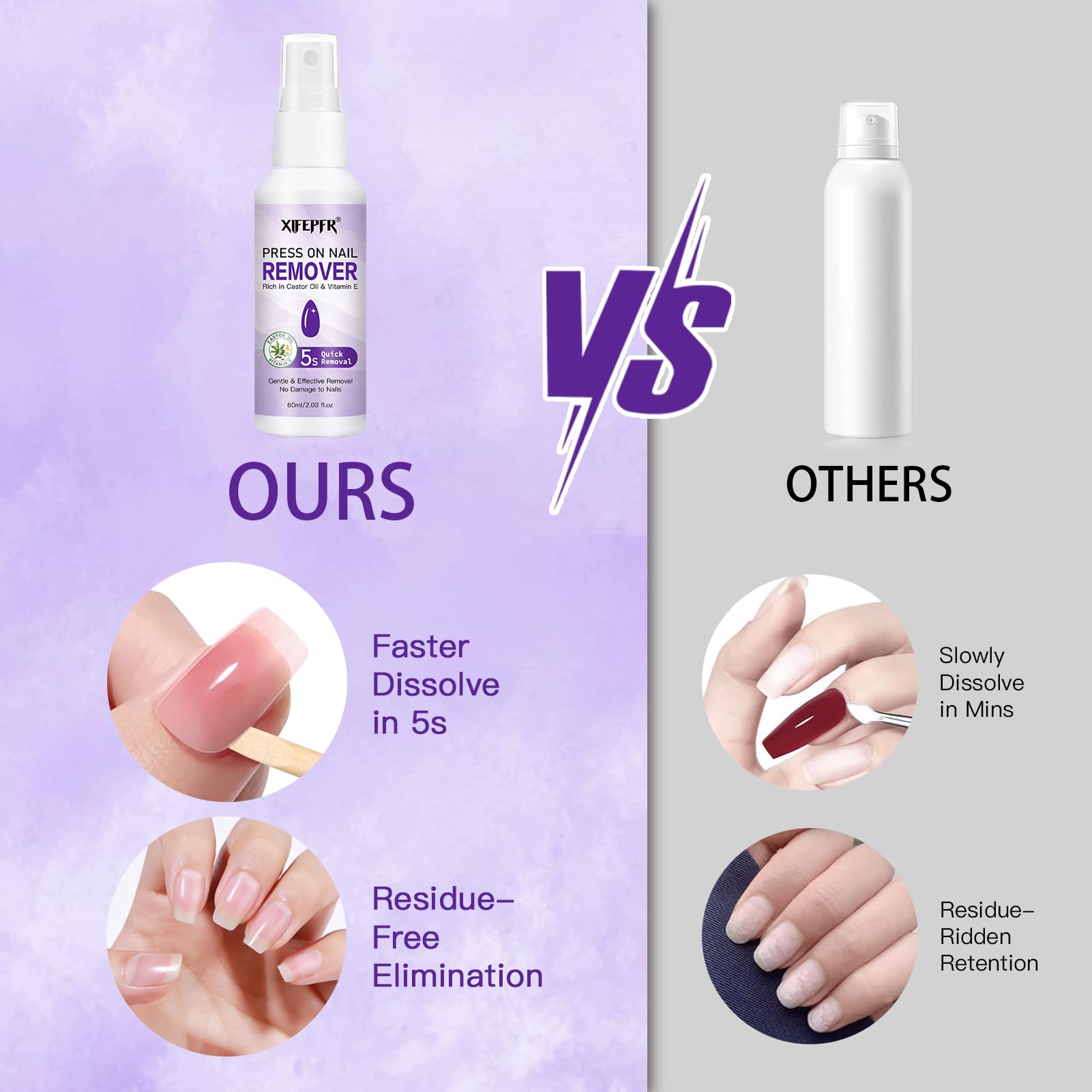 Manicure tool set included with Gellen glue remover