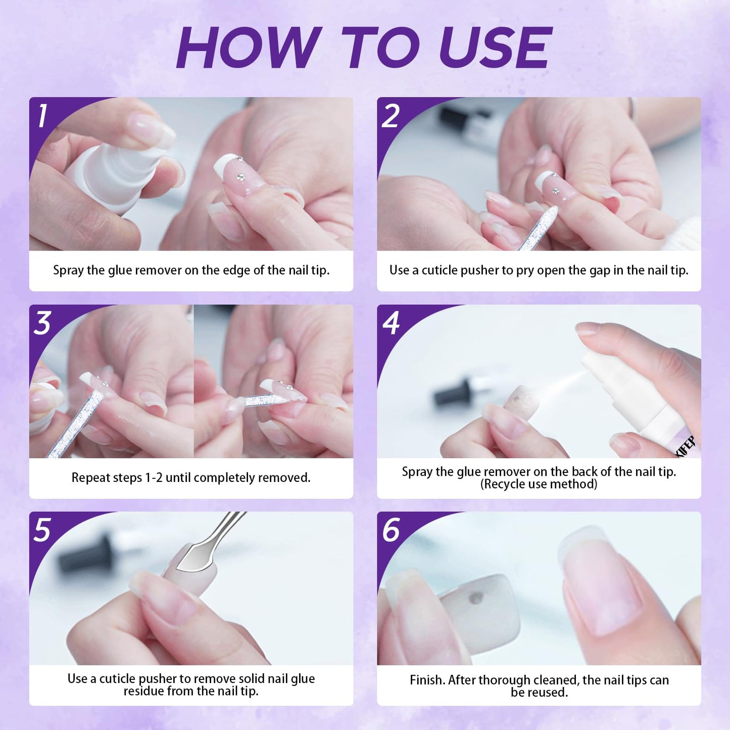 Gellen nail glue remover kit lifestyle application