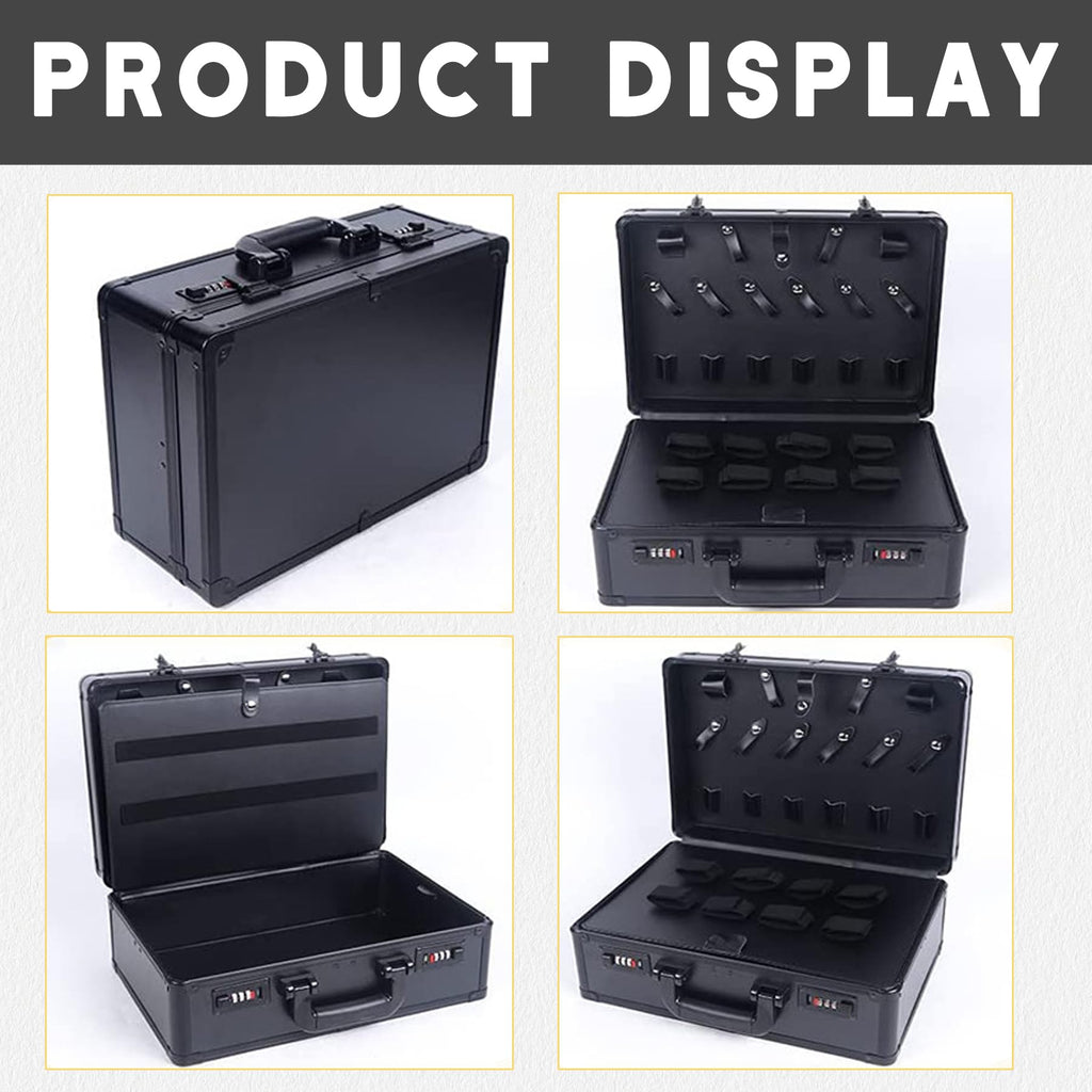 Neltharion hairdressing suitcase displaying custom scissor slots and straps