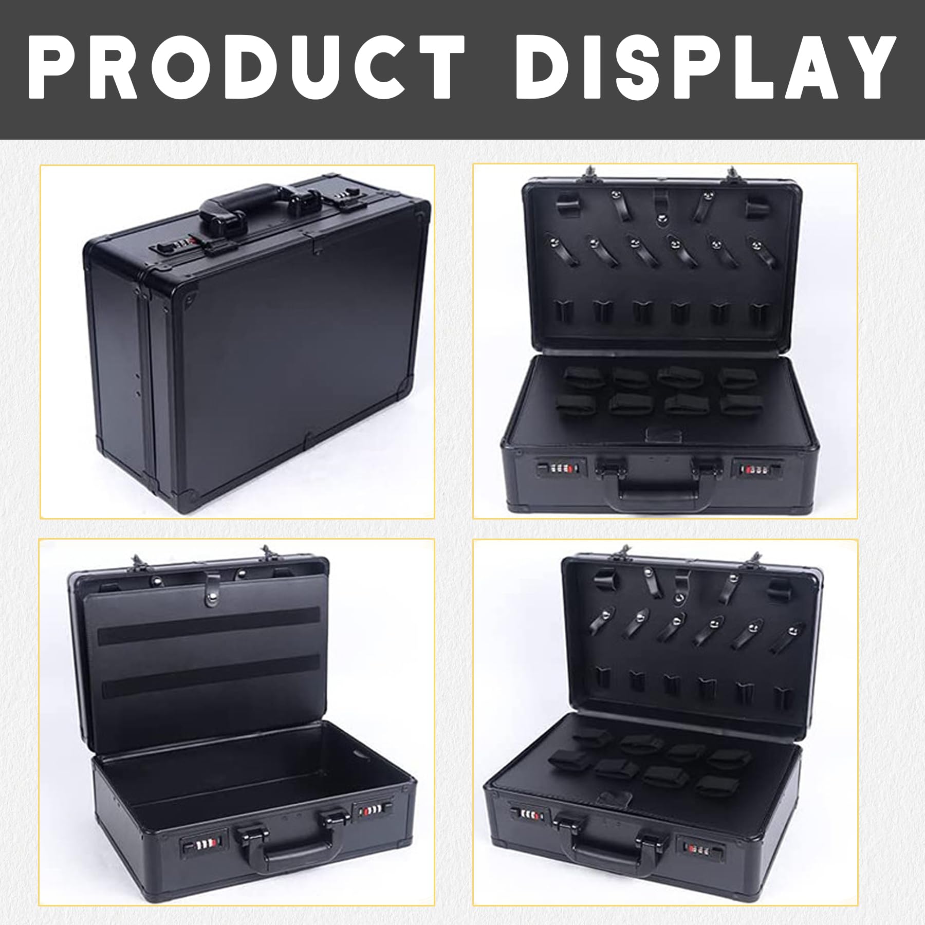 Neltharion beauty organizer box close up of the personalized three digit password lock mechanism for tool safety
