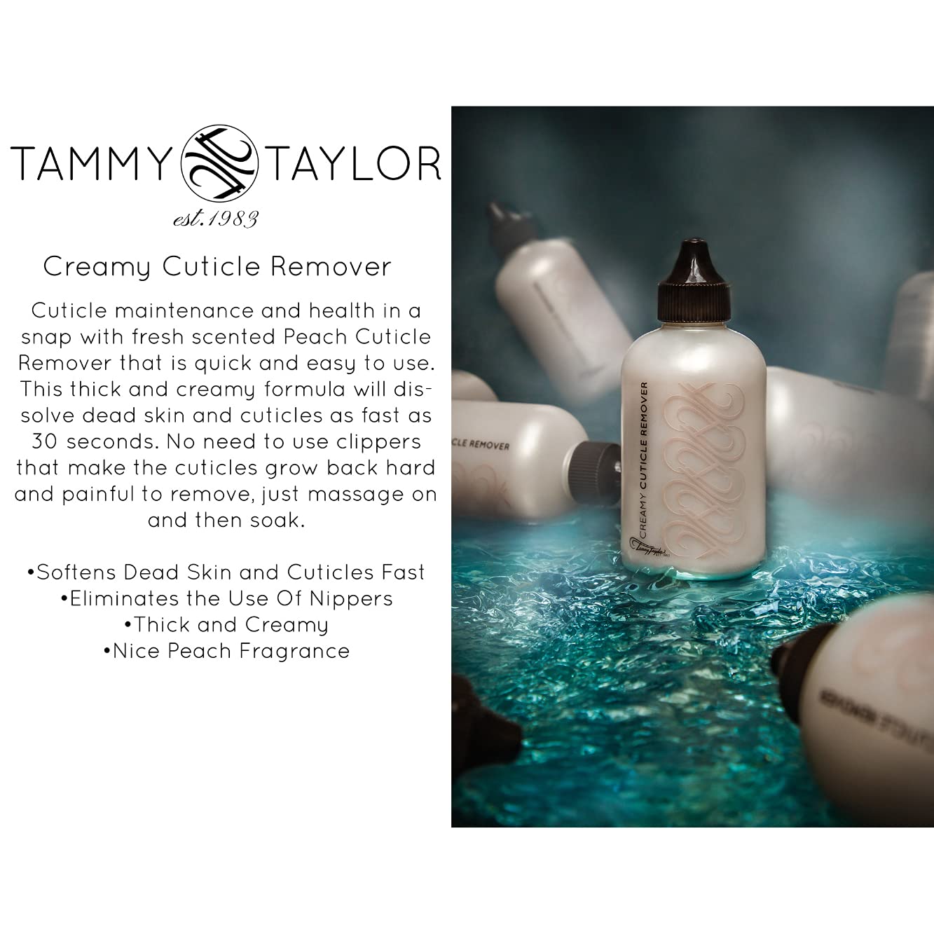 Tammy Taylor Peach Creamy Cuticle Remover professional nail care packaging