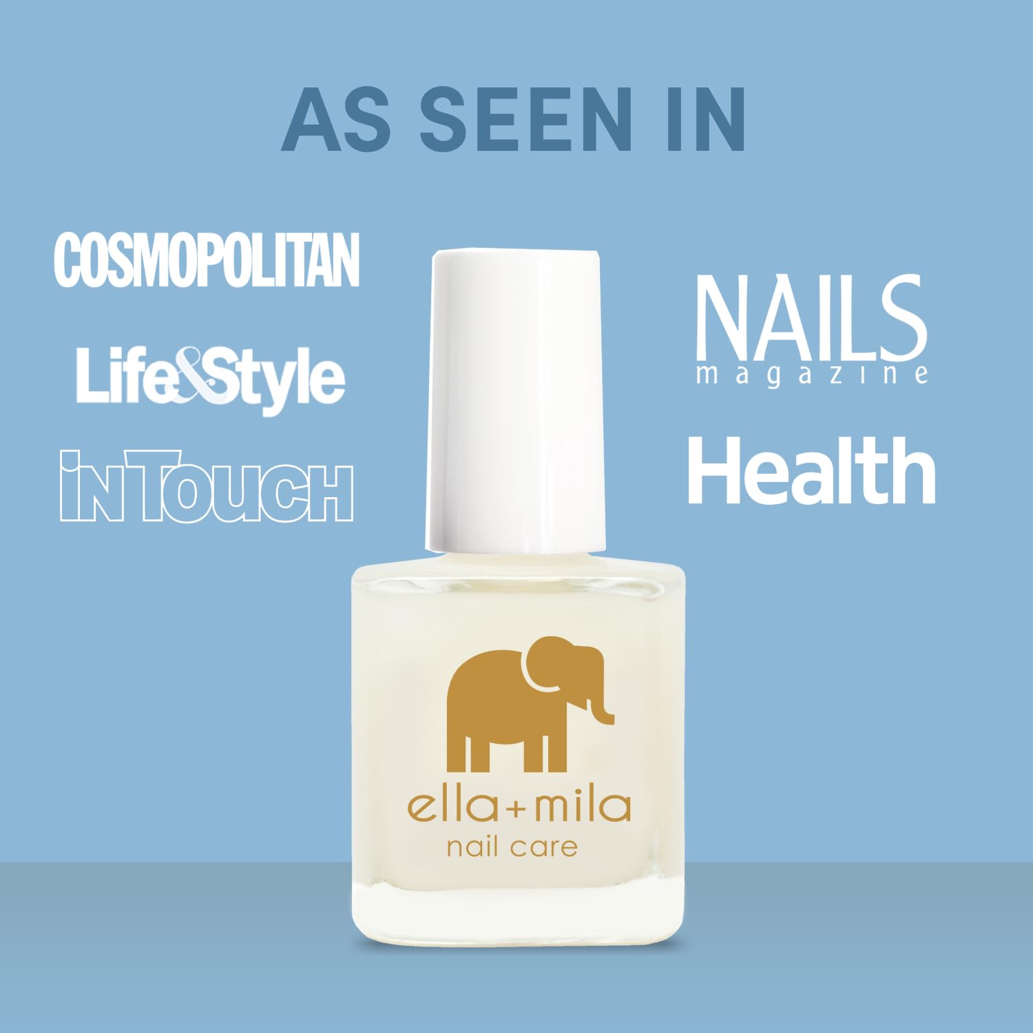 Ella+Mila Cuticle Remover liquid application on fingernails