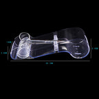 Mollensiuer portable shear storage box top angle view displaying grooved slots