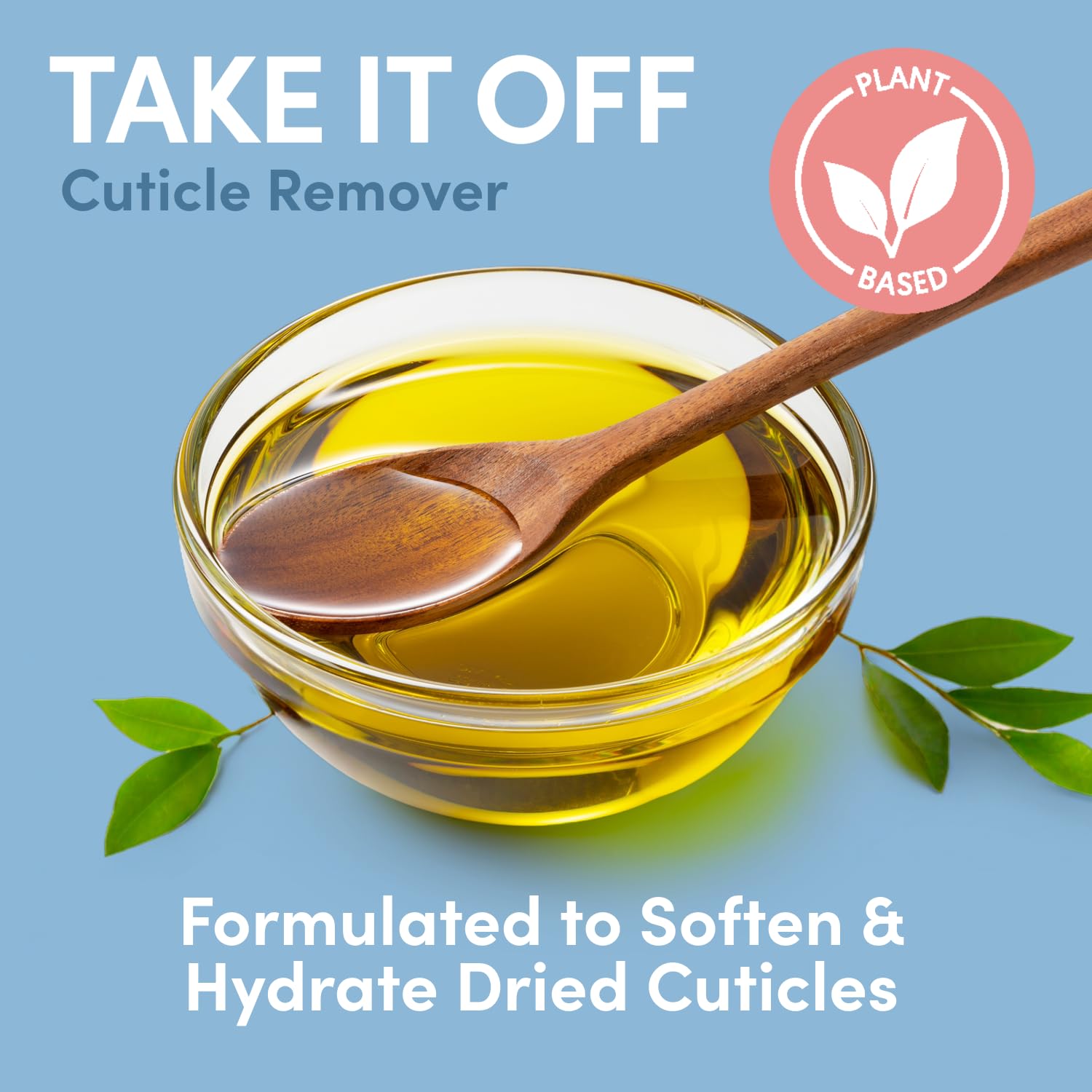 Manicure routine using Ella+Mila Take It Off cuticle treatment