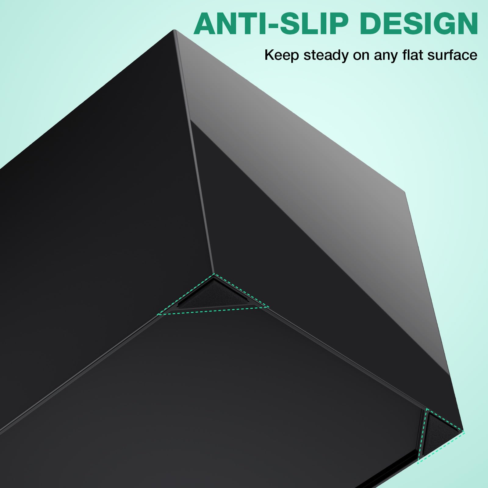 Noverlife compact shear holder for stylist featuring thick durable plastic construction and anti skid base.