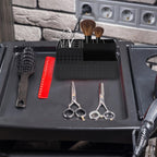 Minkissy professional barber accessory container on station