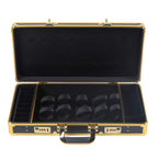 Denest grooming equipment storage box holding shears and combs