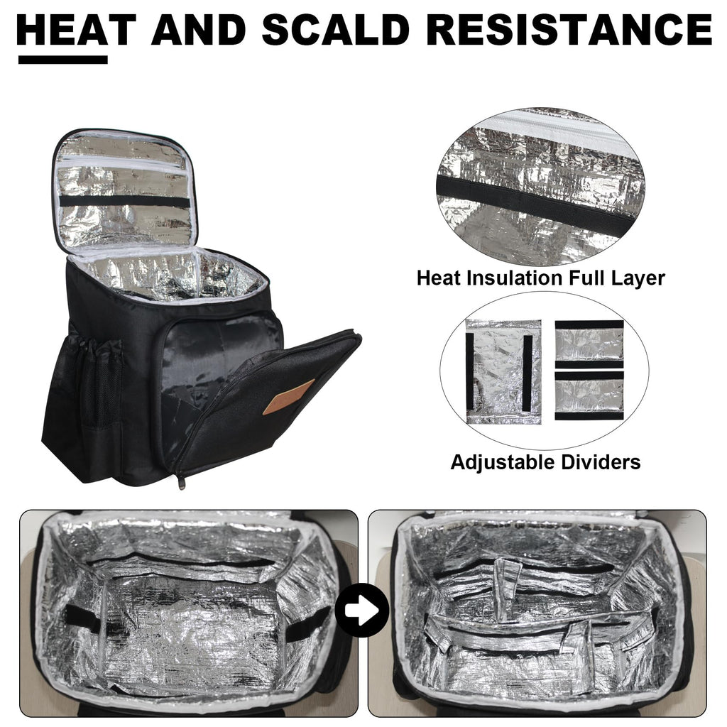 NADAENMF barber case open showing heat resistant aluminum foil lining