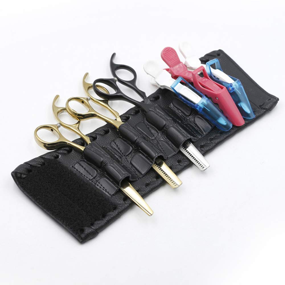 ZJchao black hair stylist holster bag showing hook and loop closure