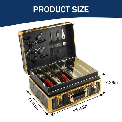 MoyRetty authentic imported salon stylist tool case from a close-up angle highlighting premium textures.