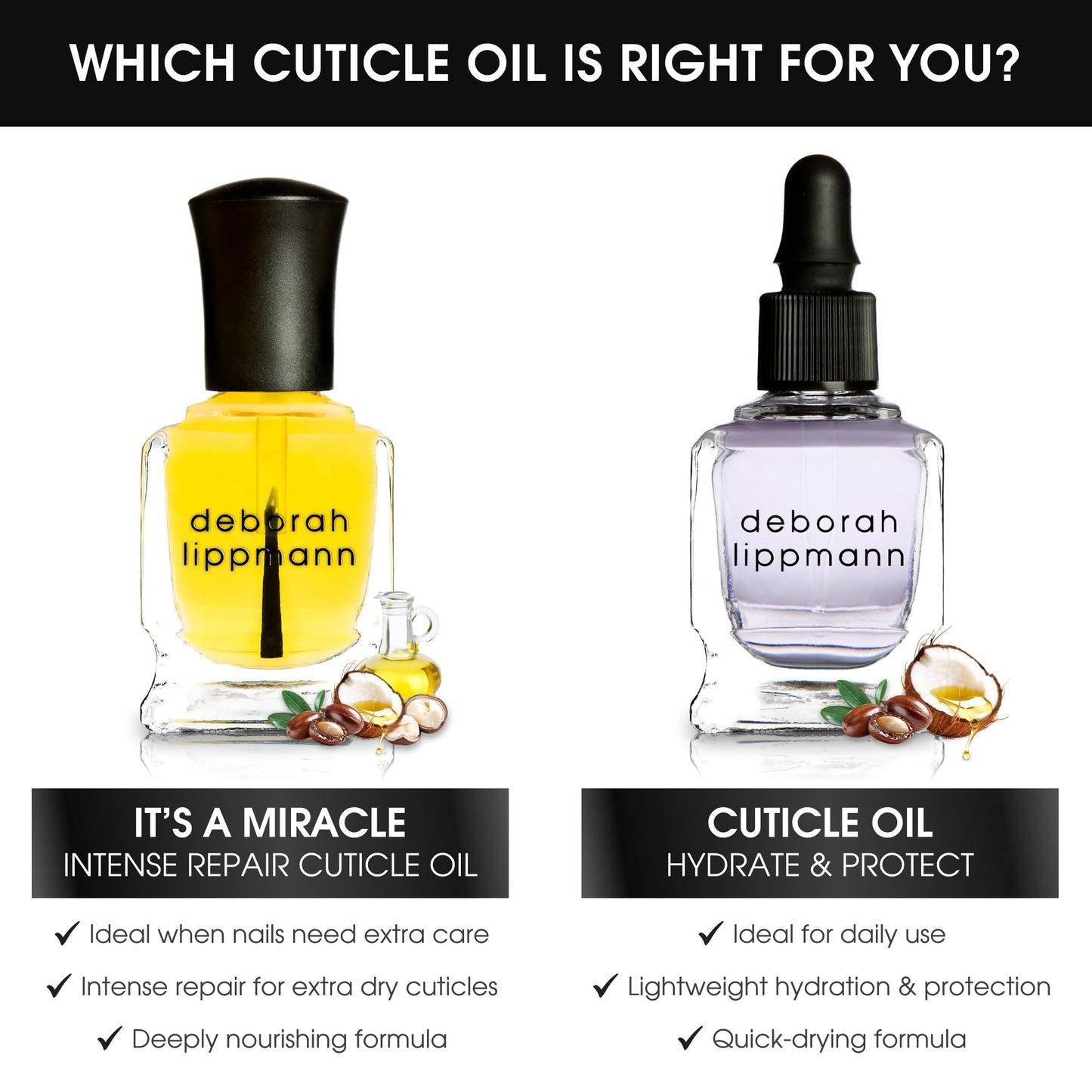Professional nail care routine with cuticle oil