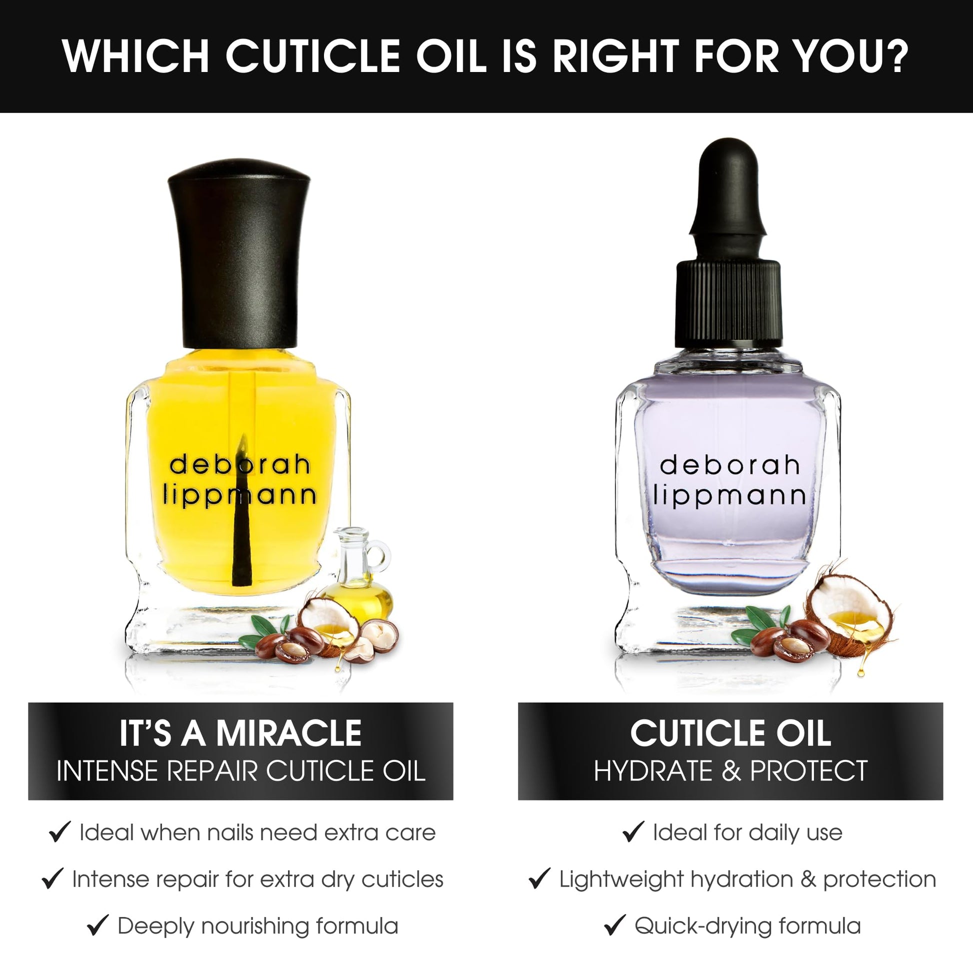 Professional nail care routine with cuticle oil