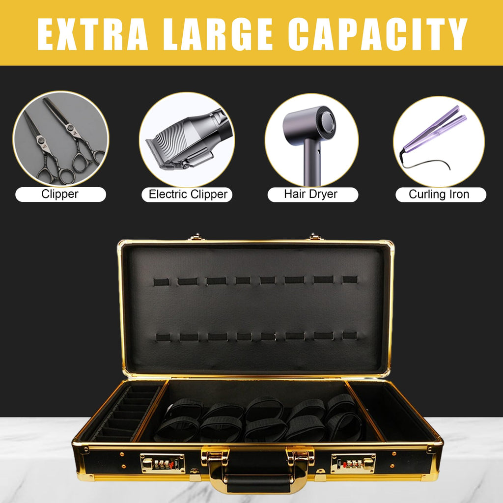 GYKLE barber travel case highlighting reinforced metal corners