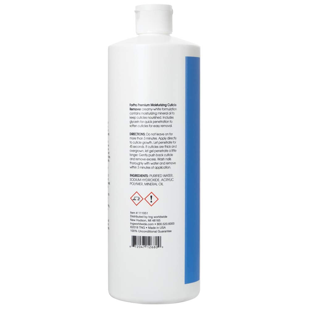 Close up of ForPro Professional Collection moisturizing cuticle remover formula