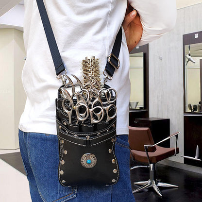 Brrnoo professional hair cutting organizer showing detachable feature for easy hair cleaning