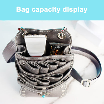 Brrnoo imported pink salon waist belt bag unattached showing compact travel size dimensions